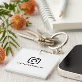 Instagram Keychain | Your Instagram Name  ID キーホルダー (正面右)