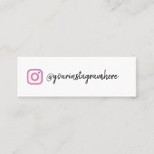 instagram mini名刺 スキニー名刺 (正面)