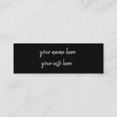 instagram mini名刺 スキニー名刺 (裏面)