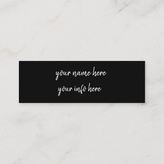 instagram mini名刺 スキニー名刺 (裏面)