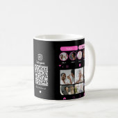 Instagram PHOTO美容師メイクアップQR コーヒーマグカップ (正面右)