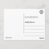 Instagram Photo Collageと9枚の正方形の写真を青で ポストカード (裏面)