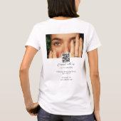 Instagram Photo Collageソーシャルメディアプロフィール Tシャツ (裏面)