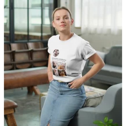 Instagram Photo Collageソーシャルメディアプロフィール Tシャツ