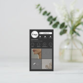 Instagram Photo Collageモダン Social Media 名刺 (スタンド正面)