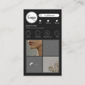 Instagram Photo Collageモダン Social Media 名刺 (正面)