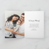 Instagram Photo Collage母の日のカードfor Mom カード (内部)