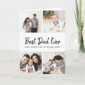 Instagram Photo Collage父の日のカードパパ カード (正面)