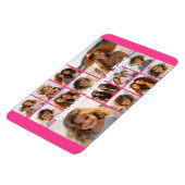 Instagram Photo Collage – 最大14枚ピンク マグネット (左側)