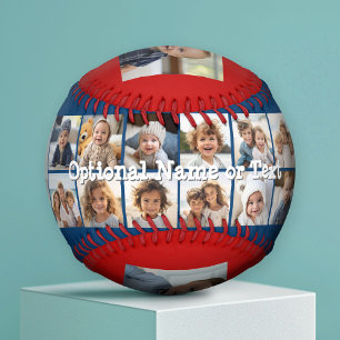 Instagram Photo Collage – 最大14枚レッドブルー 野球ボール