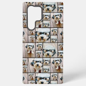 Instagram Photo Collage – 最大6枚の写真黒 Samsung Galaxyケース (裏面)