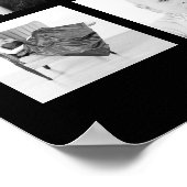 Instagram Photo Collage 9写真とカスタム文字 ポスター (角)