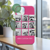 Instagram Photo Collage PINK 9枚の正方形の写真 Case-Mate iPhoneケース