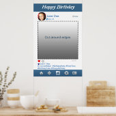 Instagram PhotoBoothパーティープロップフレーム誕生日 ポスター (キッチン)