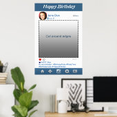 Instagram PhotoBoothパーティープロップフレーム誕生日 ポスター (ホームオフィス)