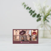 instagram photographer 8写真qr code brown 名刺 (スタンド正面)