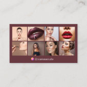 instagram photographer 8写真qr code brown 名刺 (正面)