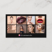 instagram photogrpher 8枚コラージュqrコード 名刺 (正面)