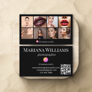 instagram photogrpher 8枚コラージュqrコード 名刺