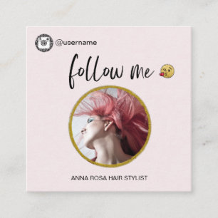 *~* INSTAGRAM ~ qrコードソーシャルメディアのアイコンが四角形 スクエア名刺