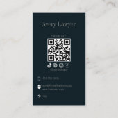 Instagram Qrコードソーシャルメディアのアイコン 名刺 (裏面)