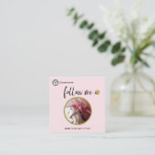 *~* INSTAGRAM - qrコードソーシャルメディアアイコン四角形  スクエア名刺 (スタンド正面)