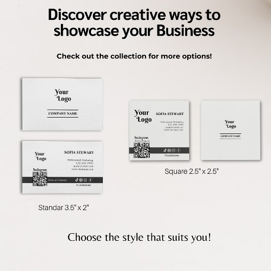Instagram Qrコードソーシャルモダンメはっきりしたディア後を追ー スクエア名刺