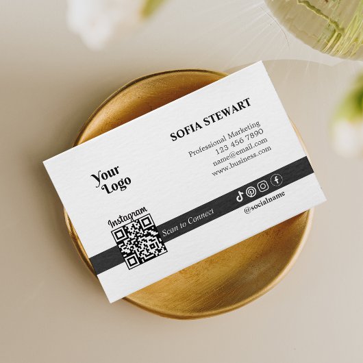 Instagram Qrコードソーシャルモダンメはっきりしたディア後を追ー 名刺