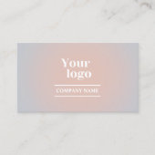 Instagram Qrコードパステルモダンホログラフィはっきりしたック 名刺 (正面)