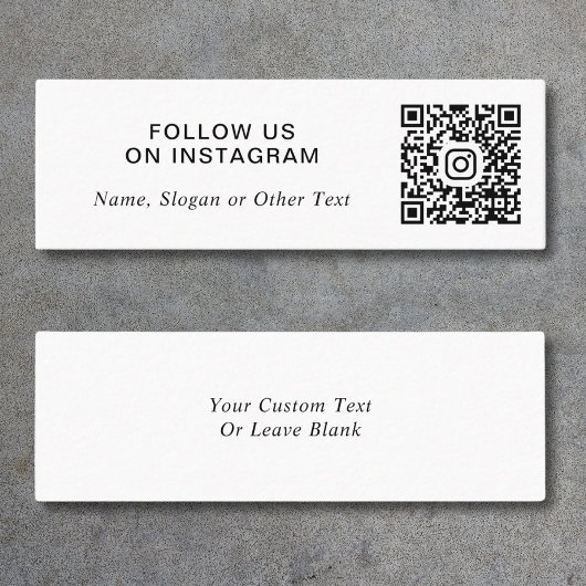 Instagram QRコードプロモーション スキニー名刺