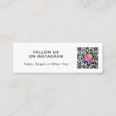 Instagram QRコードプロモーション スキニー名刺 (正面)