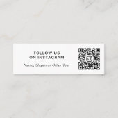 Instagram QRコードプロモーション スキニー名刺 (正面)