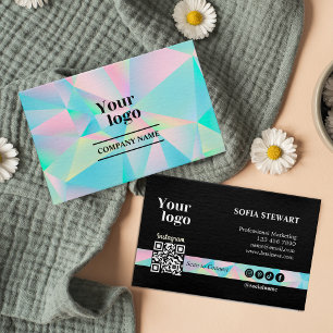 Instagram Qrコードホログラフィックソーシャルメディア後を追 名刺