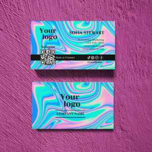 Instagram Qrコードホログラフィックソーシャルメディア後を追 名刺
