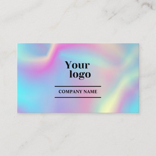 Instagram Qrコードホログラフィックソーシャルメディア後を追 名刺 (正面)