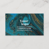 Instagram Qrコードマーブルモダンアはっきりしたゲート 名刺 (正面)