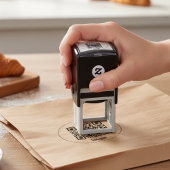 Instagram QRコード会社ロゴゴム印 セルフインキングスタンプ