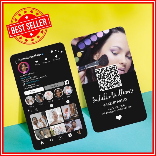 Instagram QRコード名刺 名刺