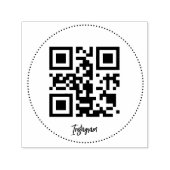 Instagram QRコード自着ゴム印 セルフインキングスタンプ (デザイン)