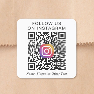 Instagram QRコード スクエアシール