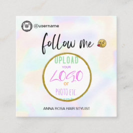 *~* INSTAGRAM qrコード-ソーシャルメディアロゴ スクエア名刺