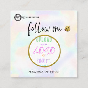 *~* INSTAGRAM qrコード-ソーシャルメディアロゴ スクエア名刺