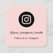 Instagram QRコード ビジネスカード | カスタマイズ可能 (正面)