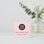 Instagram QRコード ビジネスカード | カスタマイズ可能 (スタンド正面)