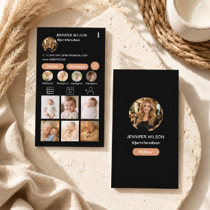 Instagram QRコード ビジネス フォローミー フォトグリッド 名刺