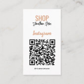 Instagram QRコード ビジネス | フォローミー 写真グリッド 名刺 (裏面)