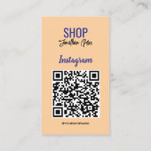 Instagram QRコード ビジネス | フォローミー 写真グリッド 名刺 (裏面)