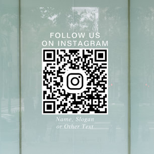 Instagram QRコード プロモーション ウィンドウサイン