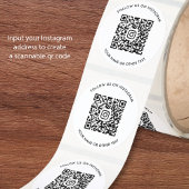 Instagram QRコード ラウンドシール