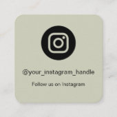 Instagram QRコード 名刺 | カスタマイズ (正面)